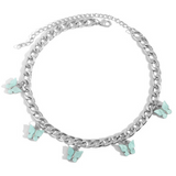 Flirty Butterfly Opal Choker (Silver)