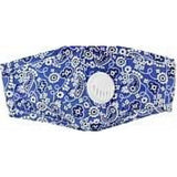 Bandana Face Mask W/PM 2.5 Filter Valve - Denim Blue