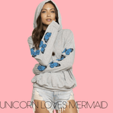 Blue Butterfly Hoodie