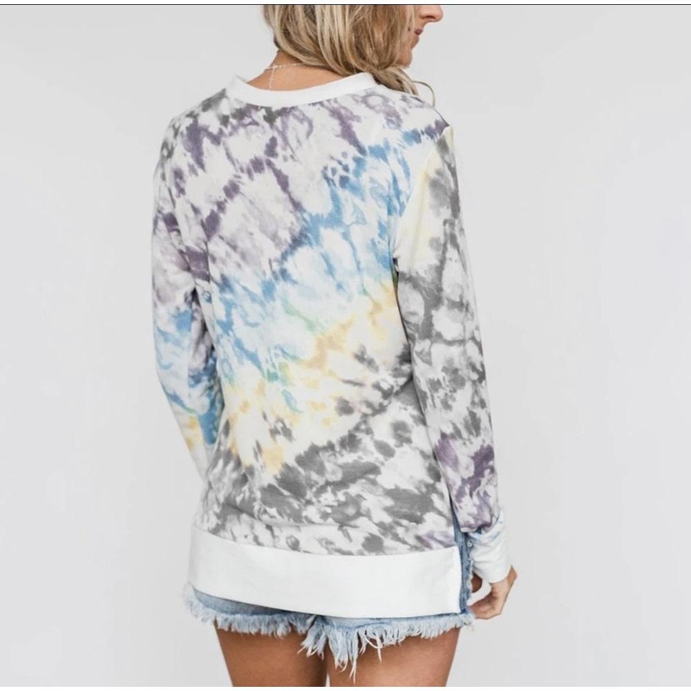 Blue Mist Tie Dye Top