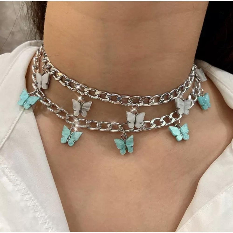 Butterfly Opal Choker