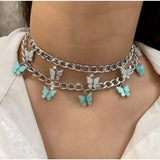 Butterfly Opal Choker