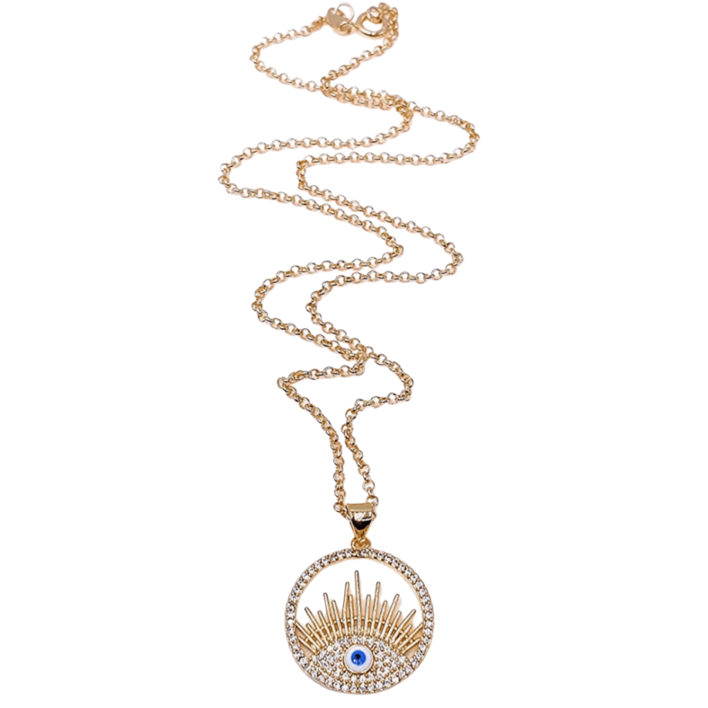 Circle Evil Eye Necklace