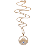 Circle Evil Eye Necklace