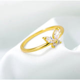 Dainty Butterfly Ring