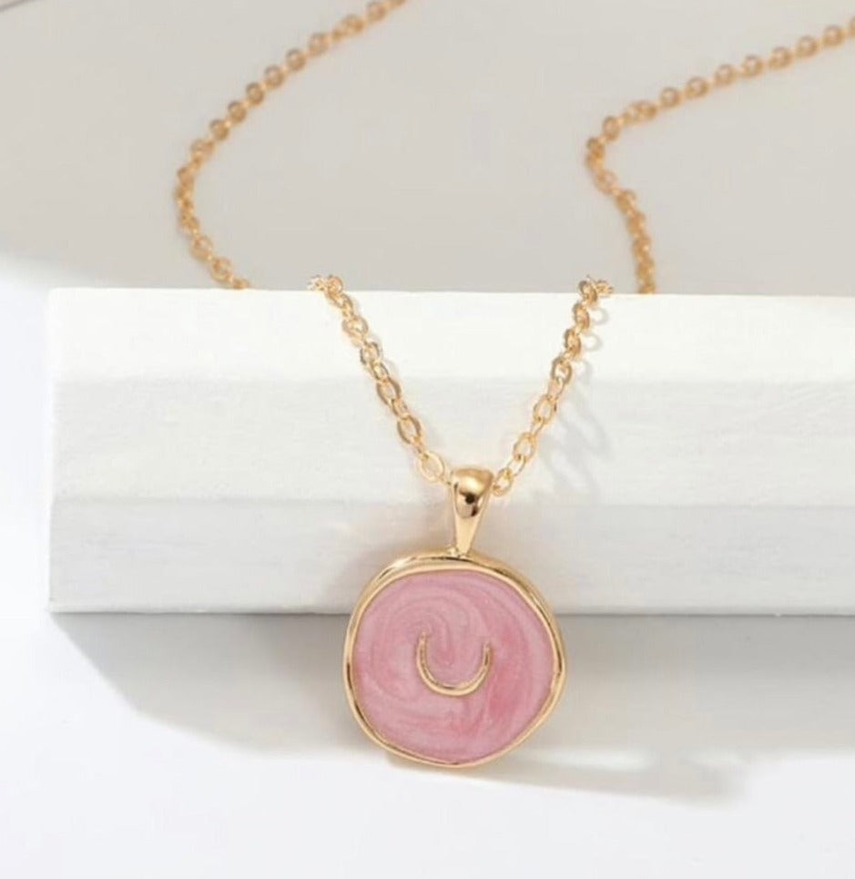 Enamel Stacking Charm Necklace