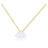 Fluffy Cloud Necklace | Gold