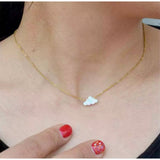 Fluffy Cloud Necklace | Gold