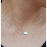 Fluffy Cloud Necklace | Silver