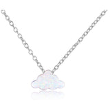 Fluffy Cloud Necklace | Silver