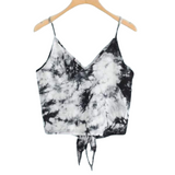 Reversible Tie Crop Top - Grunge / S