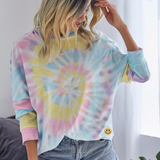 Happy Vibes Tie Dye Hoodie