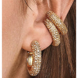 Pave Crystal Ear Cuff