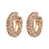 Pave Crystal Ear Cuff - Champagne Crystals