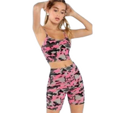 Camo Print 2 Piece Set - Multi / XS