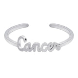 Silver Stackable Zodiac Ring - Cancer