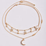 Solstice Moon & Star 2 pcs Necklace