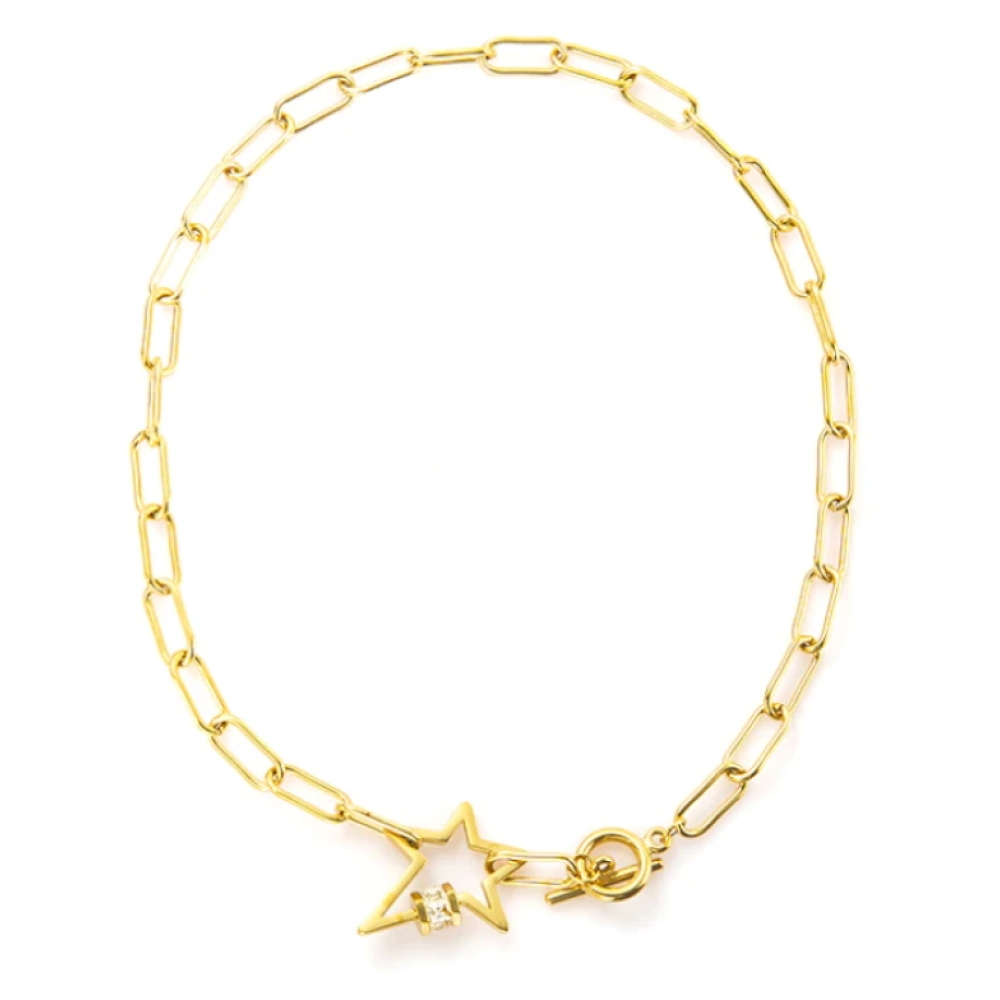 Star Bolt Carabiner Necklace