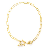Star Bolt Carabiner Necklace