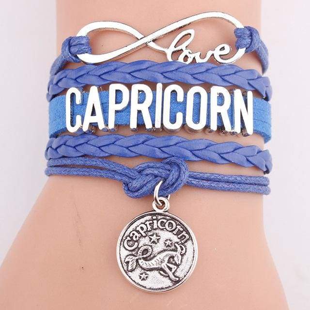 Zodiac Hemp Leather Bracelet - CAPRICORN / 7 inch