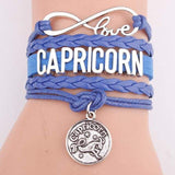 Zodiac Hemp Leather Bracelet - CAPRICORN / 7 inch