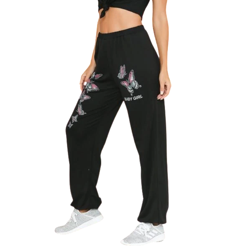 Baby Girl Butterfly Jogger Set