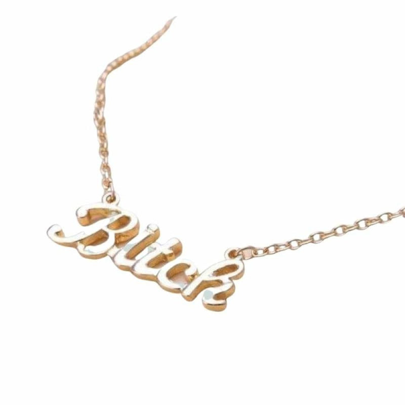 Bitch Necklace - Gold