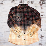Bleached Flannel Button Down
