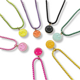 Colorful Happy Face Necklace