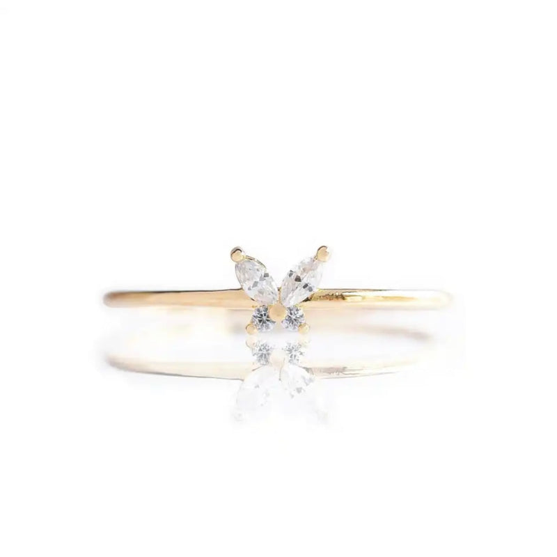 Dainty Butterfly Ring