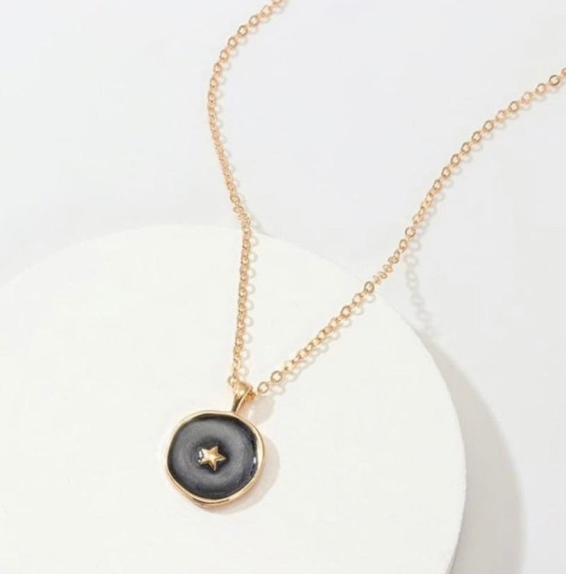 Enamel Stacking Charm Necklace