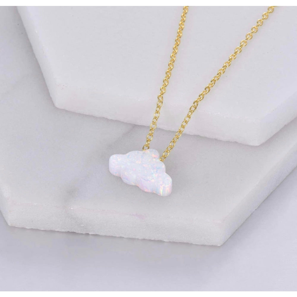 Fluffy Cloud Necklace | Gold