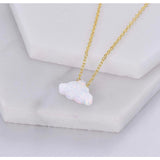 Fluffy Cloud Necklace | Gold