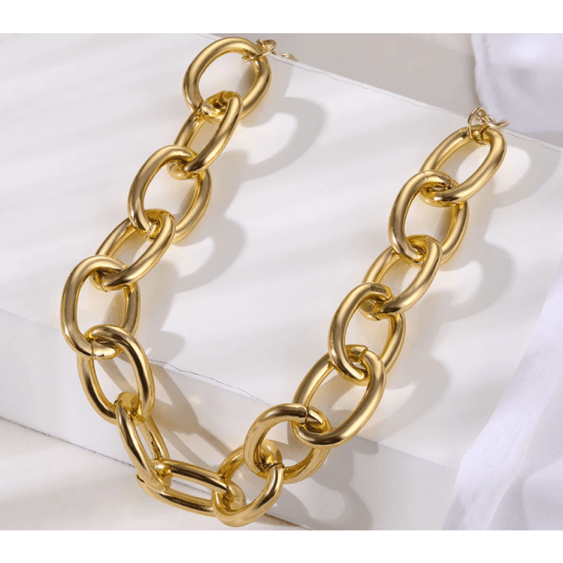 Gold Chunky Link Choker