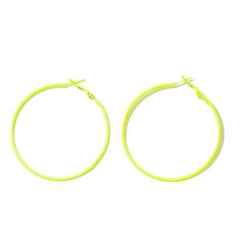 Neon Green Hoops