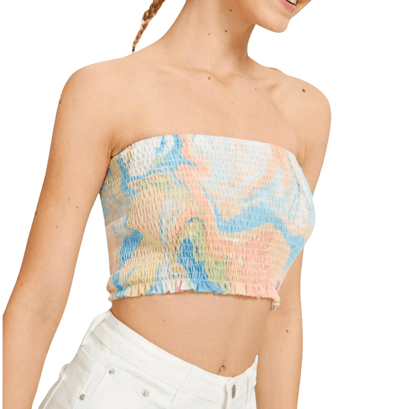 Color Swirl Tube Top