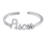 Silver Stackable Zodiac Ring - Pisces
