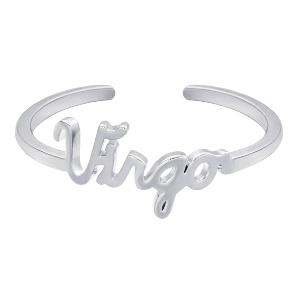 Silver Stackable Zodiac Ring - Virgo