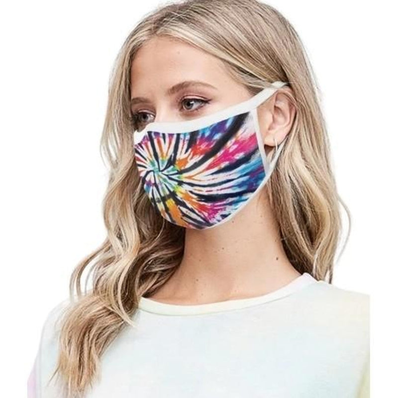 Spiral Tie Dye Face Mask