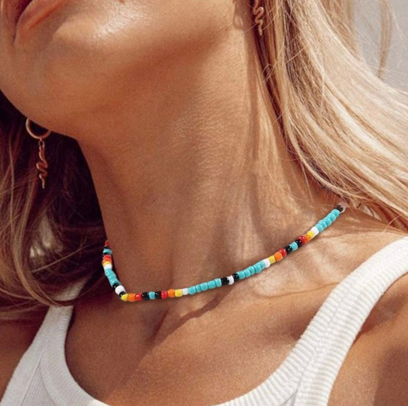 Sunrise Seed Bead Choker