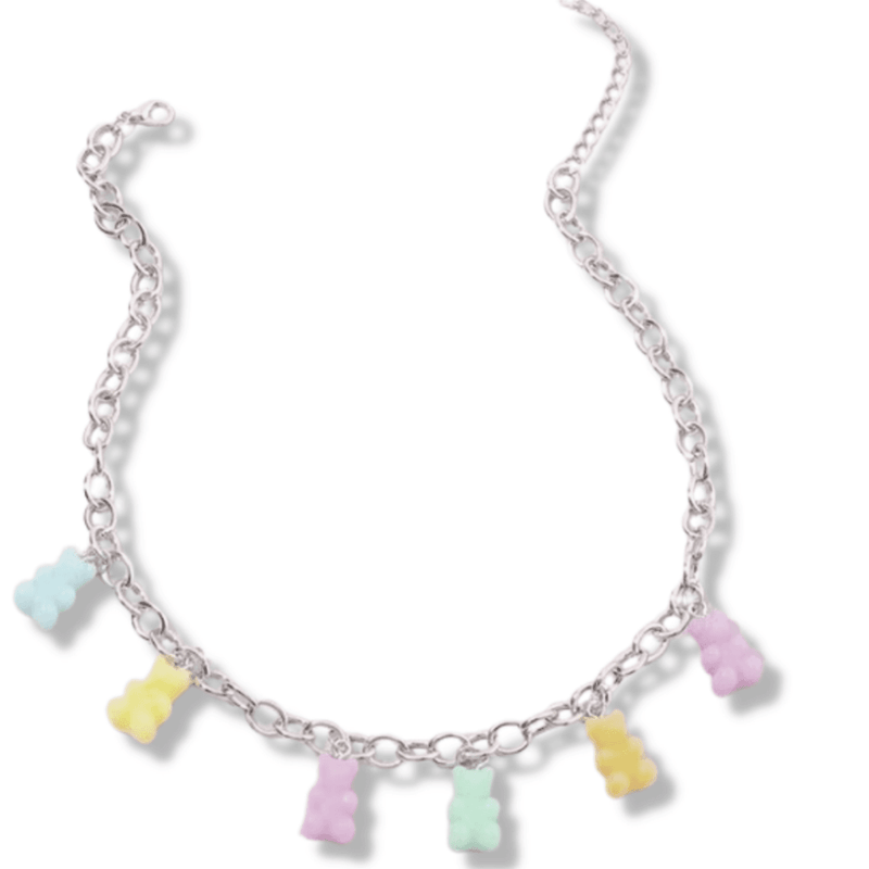Sweet Pastel Gummy Bear Choker