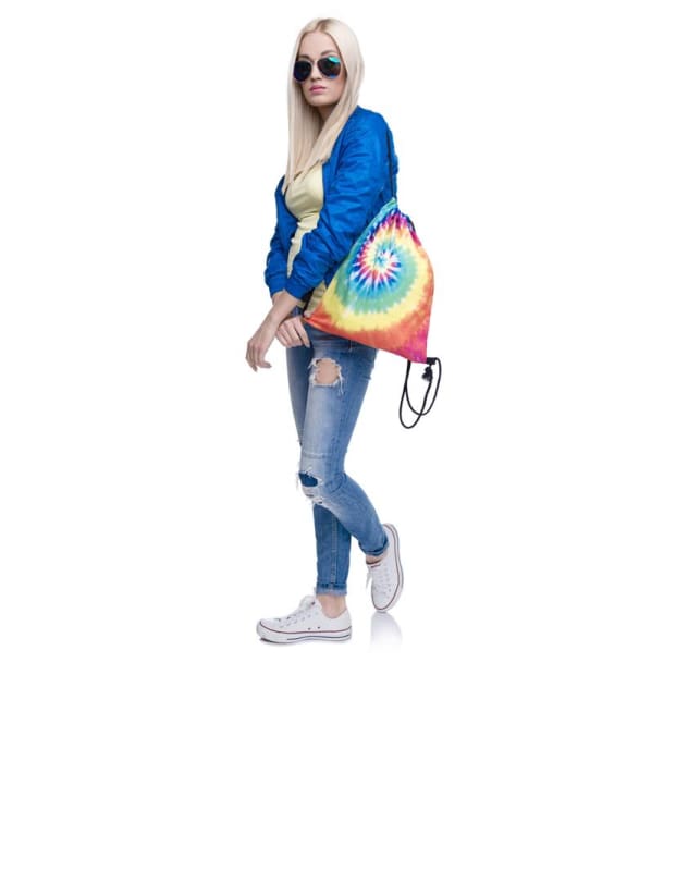 Tie Dye Drawstring Backpack